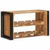 Regał na wino Brązowy 100 x 45 x 33 cm Lite Surowe Drewno Mango
