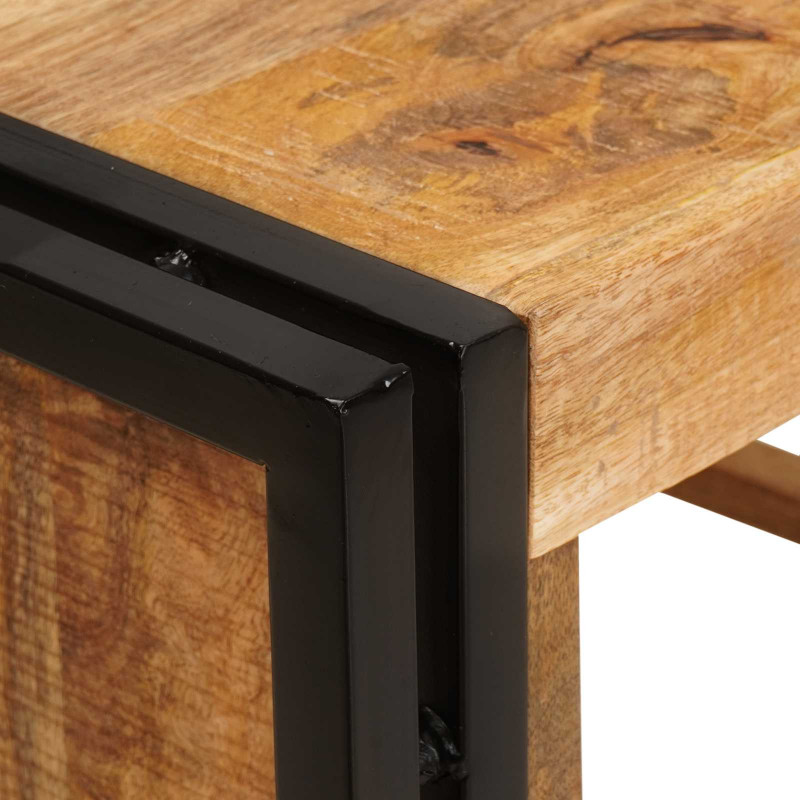 Regał na wino Brązowy 100 x 45 x 33 cm Lite Surowe Drewno Mango