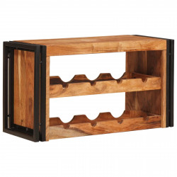 Regał na wino Brązowy 100 x 45 x 33 cm Lite Drewno Akacji