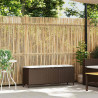 Ławka ogrodowa z poduszką Brązowa 110x30x40,5 cm Polirattan