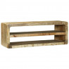 Szafka pod telewizor Brązowy 100 x 32 x 36 cm Lite drewno mango