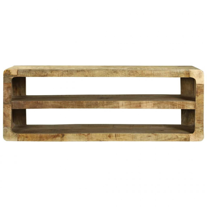 Szafka pod telewizor Brązowy 100 x 32 x 36 cm Lite drewno mango