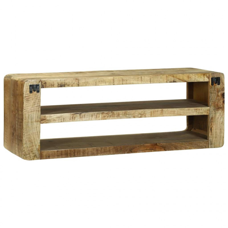 Szafka pod telewizor Brązowy 100 x 32 x 36 cm Lite drewno mango