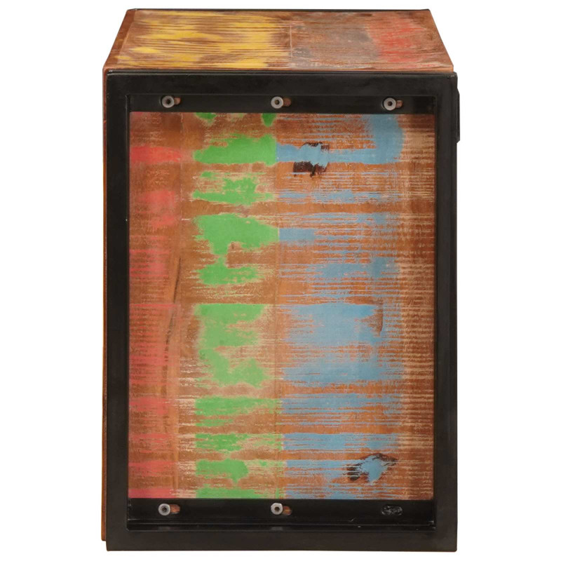 Regał na wino Brązowy 100 x 45 x 33 cm Lite odzyskane drewno