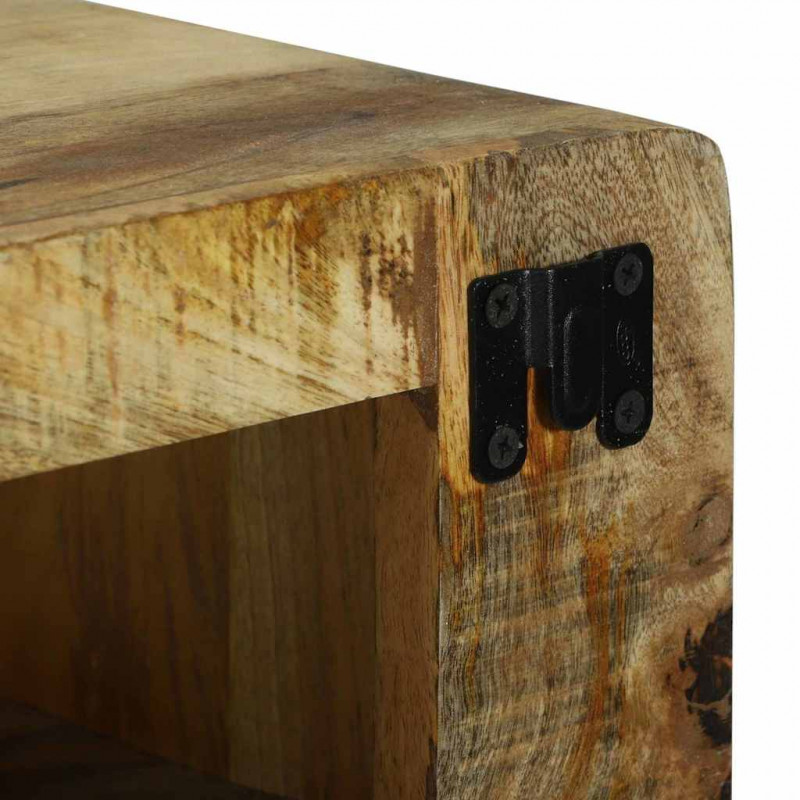 Szafka pod telewizor Brązowy 100 x 32 x 36 cm Lite drewno mango