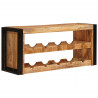 Regał na wino Brązowy 100 x 45 x 33 cm Lite Surowe Drewno Mango