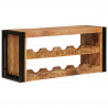 Regał na wino Brązowy 100 x 45 x 33 cm Lite Surowe Drewno Mango