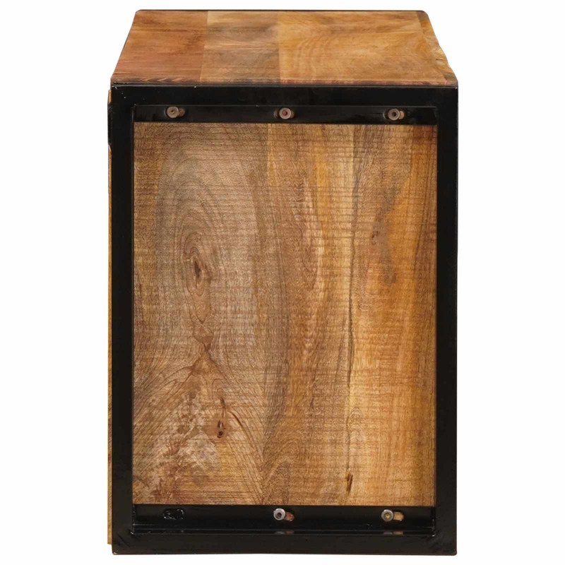 Regał na wino Brązowy 100 x 45 x 33 cm Lite Surowe Drewno Mango