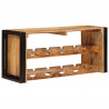 Regał na wino Brązowy 100 x 45 x 33 cm Lite Surowe Drewno Mango