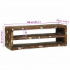 Szafka pod telewizor 100 x 32 x 36 cm Lite drewno z odzysku
