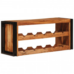 Regał na wino Brązowy 100 x 45 x 33 cm Lite Drewno Akacji