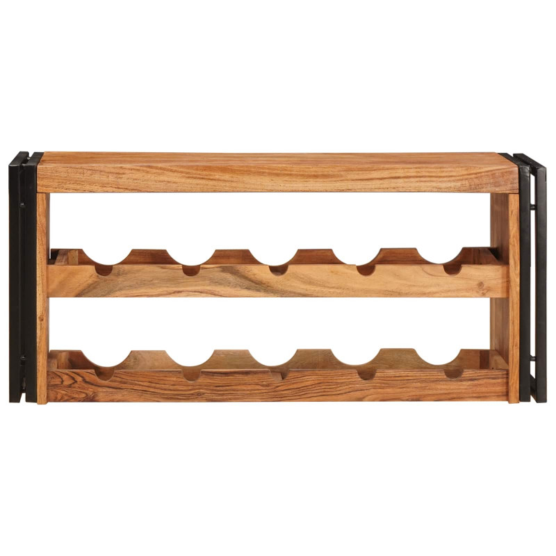 Regał na wino Brązowy 100 x 45 x 33 cm Lite Drewno Akacji