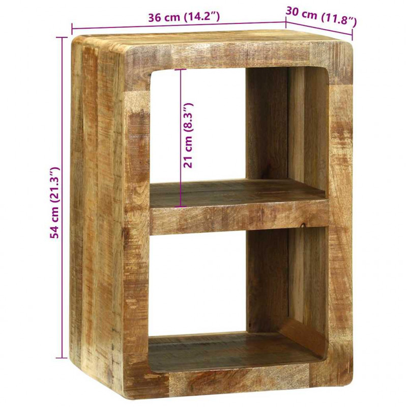 Szafka pod telewizor Brązowy 36 x 30 x 54 cm Lite drewno mango
