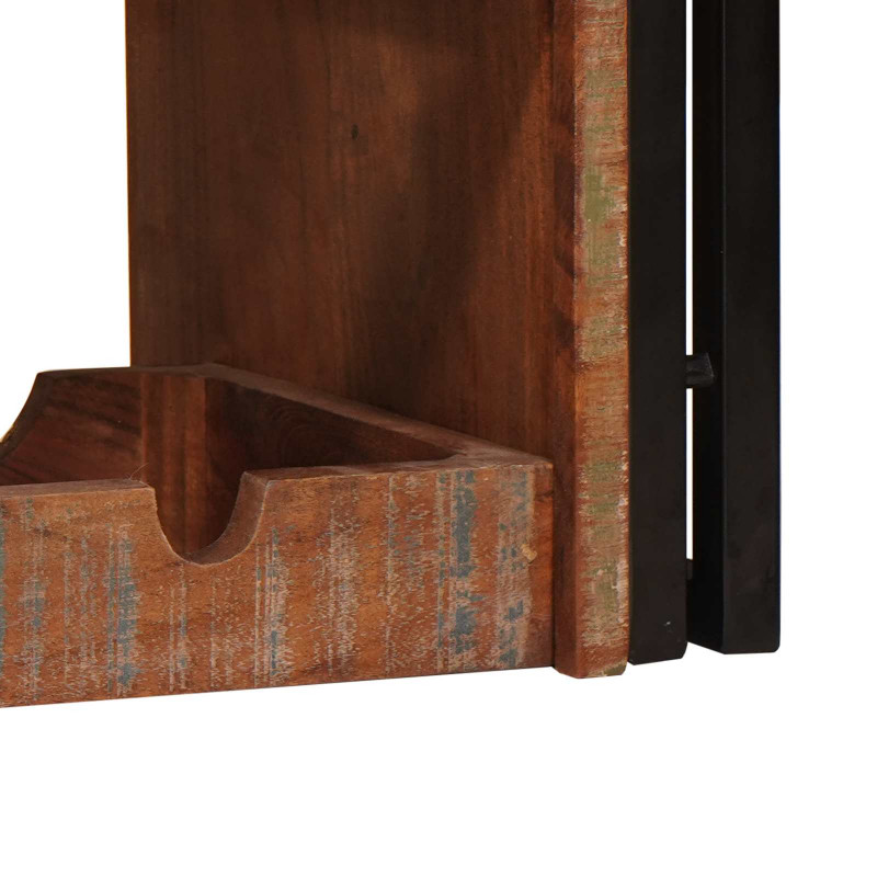 Regał na wino Brązowy 100 x 45 x 33 cm Lite odzyskane drewno