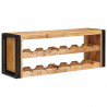 Regał na wino Brązowy 100 x 45 x 33 cm Lite Surowe Drewno Mango