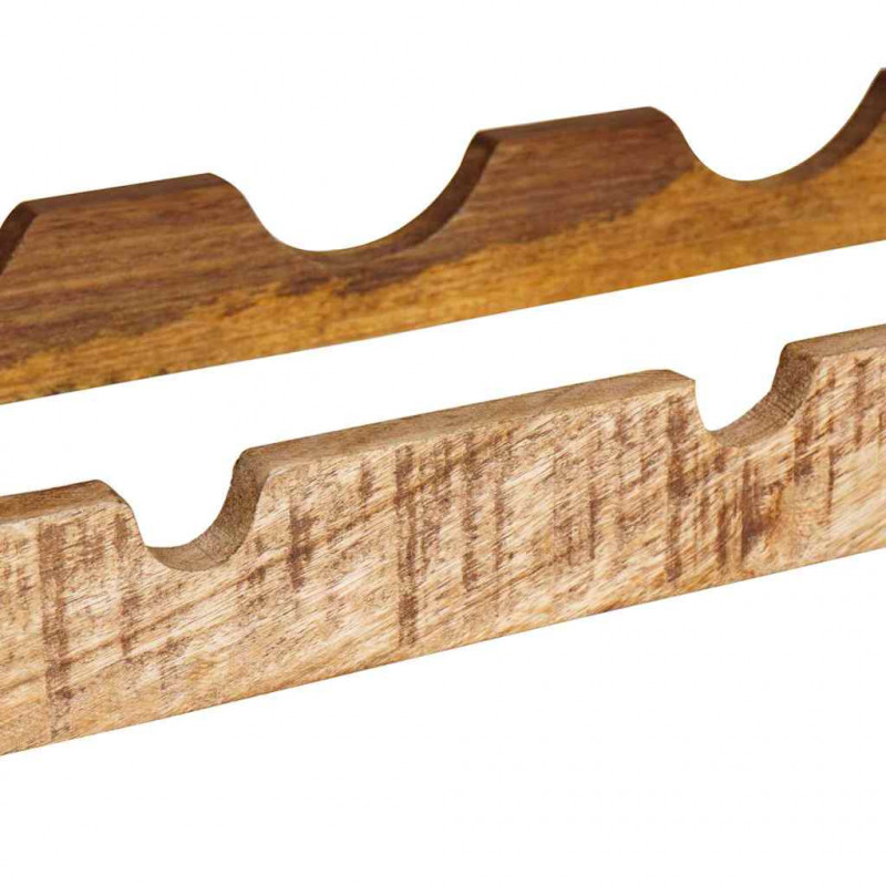 Regał na wino Brązowy 100 x 45 x 33 cm Lite Surowe Drewno Mango