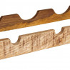Regał na wino Brązowy 100 x 45 x 33 cm Lite Surowe Drewno Mango