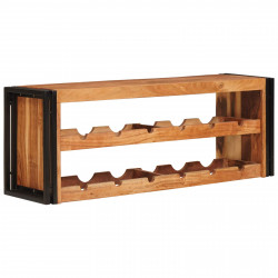 Regał na wino Brązowy 100 x 45 x 33 cm Lite Drewno Akacji