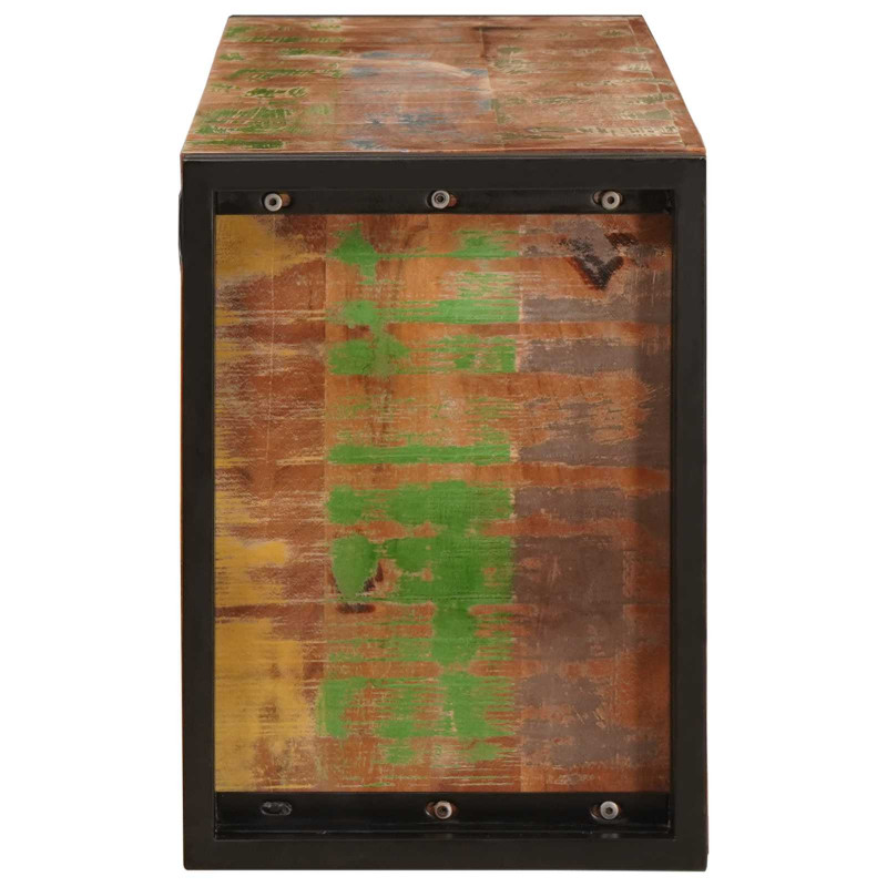 Regał na wino Brązowy 100 x 45 x 33 cm Lite odzyskane drewno