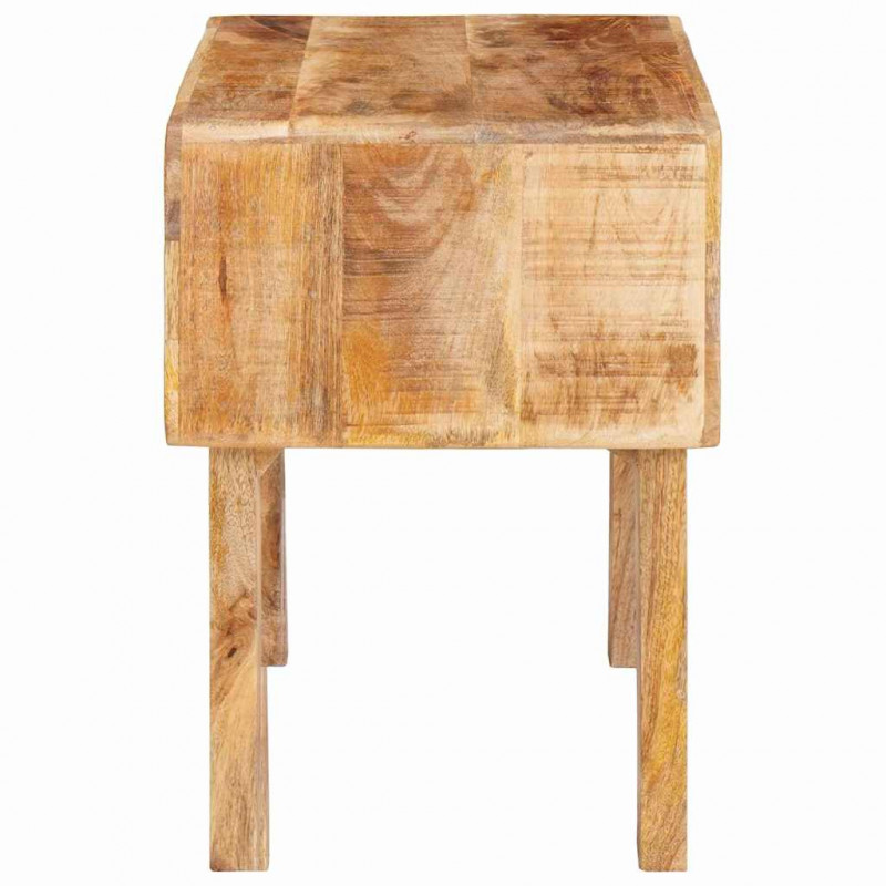 Stolik końcowy z półką Brązowy 40 x 32 x 46 cm Drewno z mango