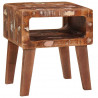 Stolik końcowy Brązowy 40 x 32 x 46 cm Lite Drewno Recyklingowe