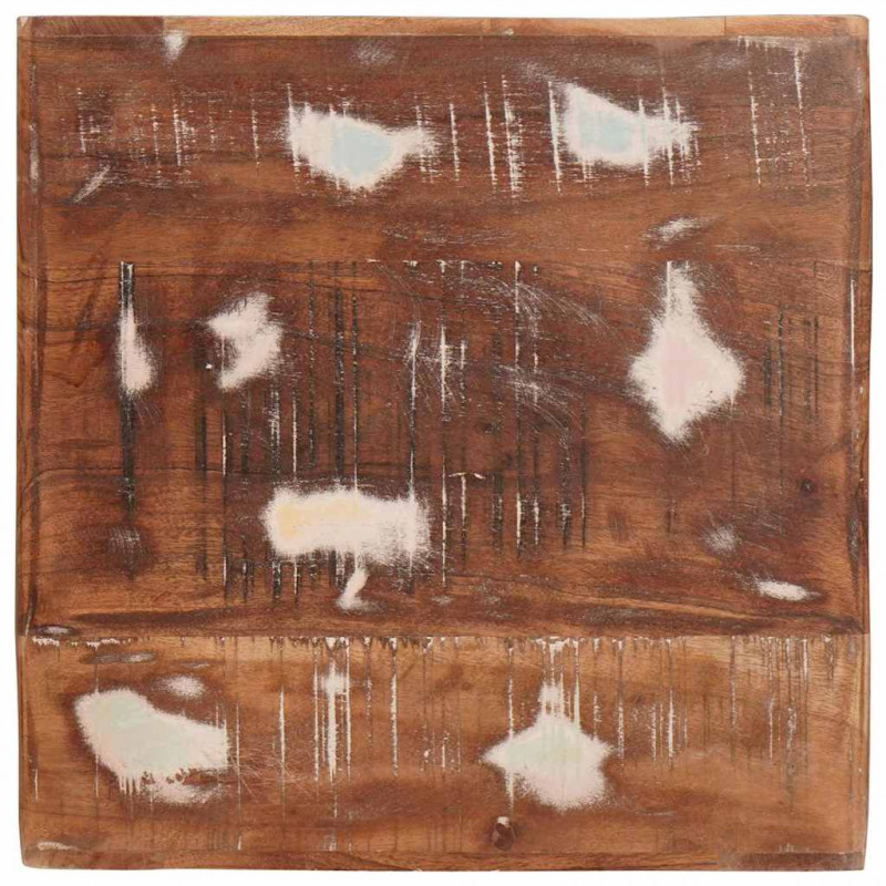Stolik końcowy Brązowy 40 x 40 x 49 cm Lite Drewno Recyklingowe