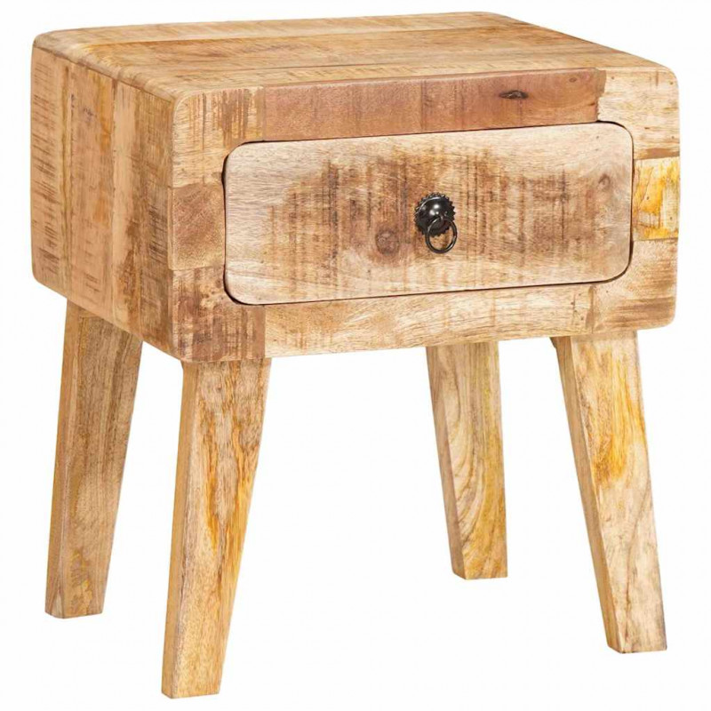 Stolik końcowy Brązowy 40 x 32 x 46 cm Drewno z mango