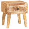 Stolik końcowy Brązowy 40 x 32 x 46 cm Drewno z mango