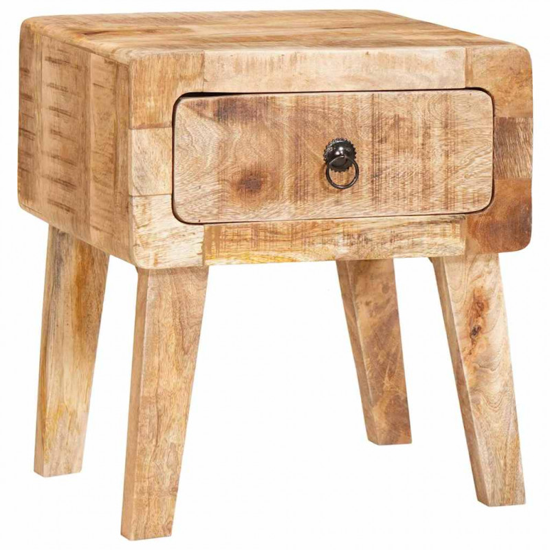 Stolik końcowy Brązowy 40 x 32 x 46 cm Drewno z mango