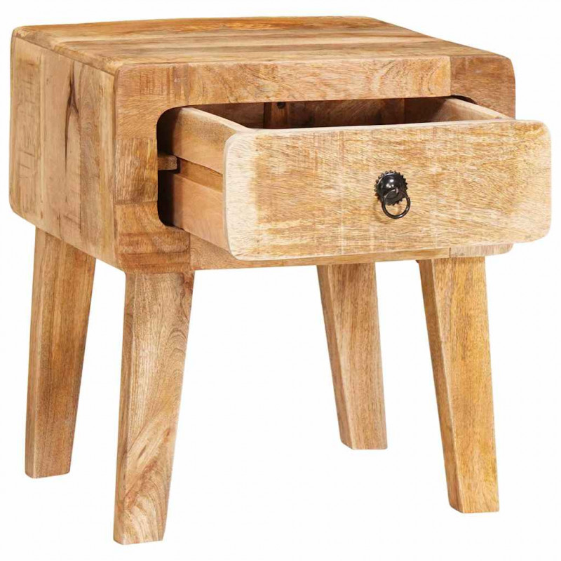 Stolik końcowy Brązowy 40 x 32 x 46 cm Drewno z mango
