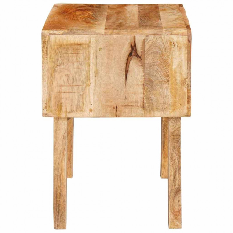 Stolik końcowy Brązowy 40 x 32 x 46 cm Drewno z mango