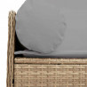 Sofa ogrodowa z poduszkami, 3-osobowa, beż, polirattan