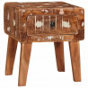 Stolik końcowy Brązowy 40 x 32 x 46 cm Lite Drewno Recyklingowe