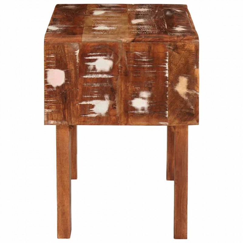 Stolik końcowy Brązowy 40 x 32 x 46 cm Lite Drewno Recyklingowe