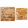 Stolik gniazdowy 2 pcs Brązowy 46 x 46 x 45 cm Drewno z mango