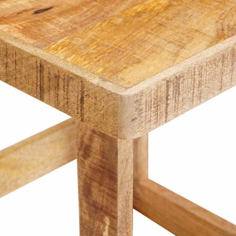 Stolik gniazdowy 2 pcs Brązowy 46 x 46 x 45 cm Drewno z mango