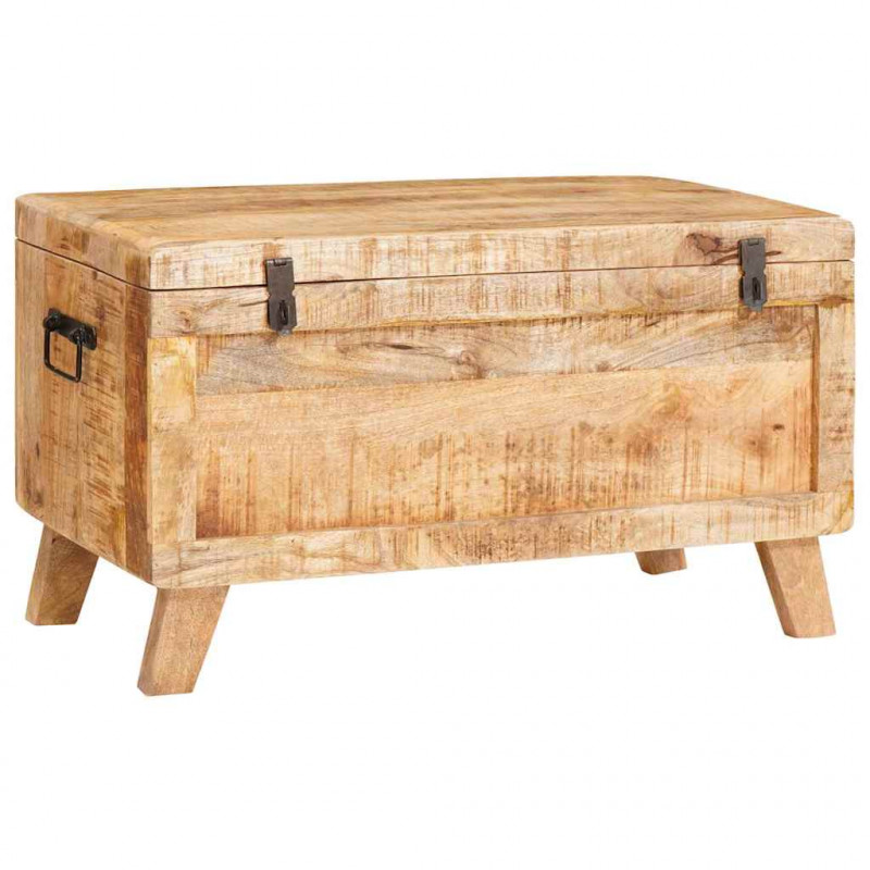 Skrzynia do przechowywania 70 x 35 x 40 cm lite drewno mango
