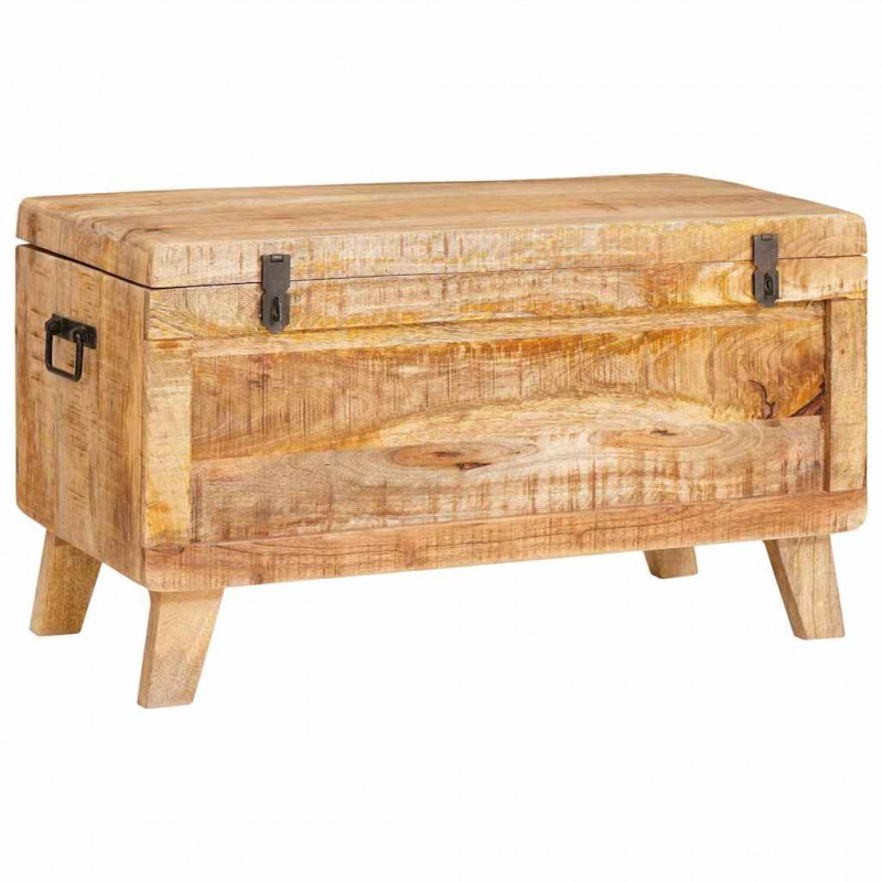 Skrzynia do przechowywania 70 x 35 x 40 cm lite drewno mango