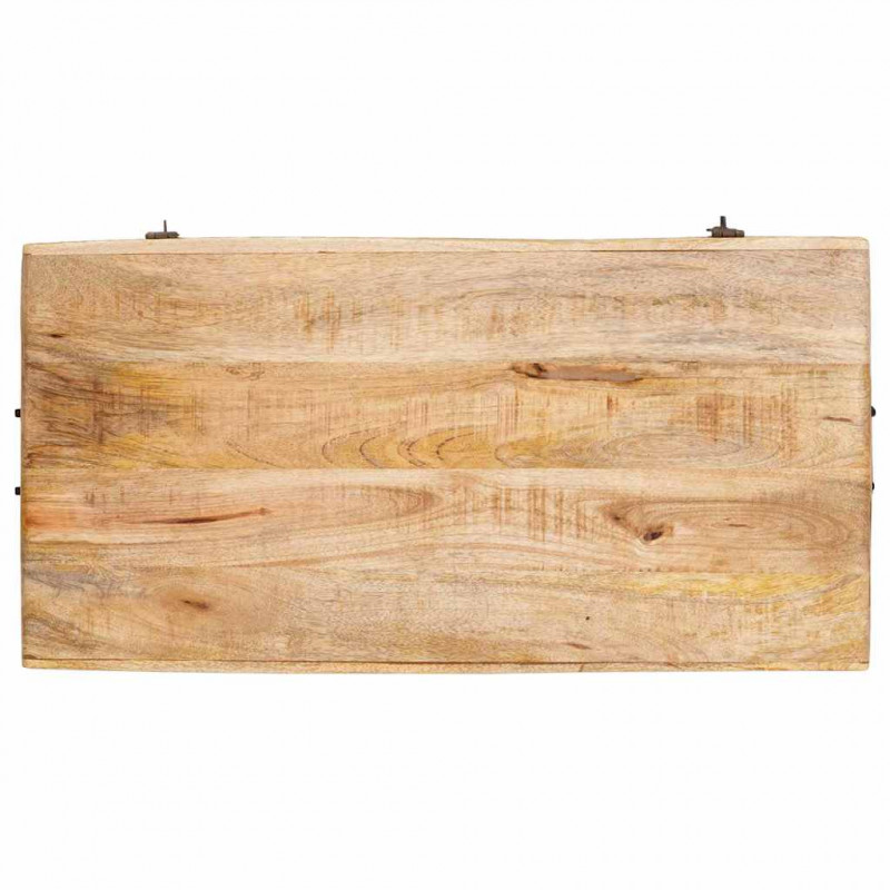 Skrzynia do przechowywania 70 x 35 x 40 cm lite drewno mango