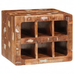 Regał na wino Brązowy 44 x 30 x 35 cm Lite Drewno Recyklingowe