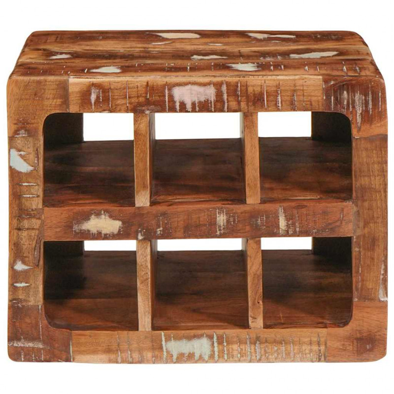 Regał na wino Brązowy 44 x 30 x 35 cm Lite Drewno Recyklingowe