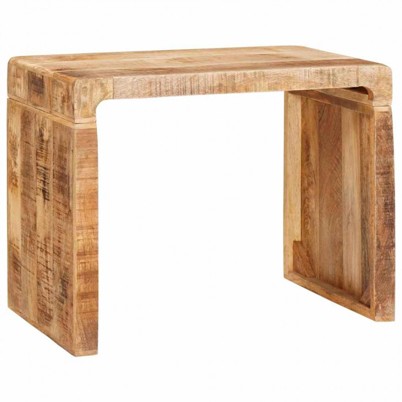 Stolik końcowy Brązowy 60 x 35 x 46 cm Drewno z mango