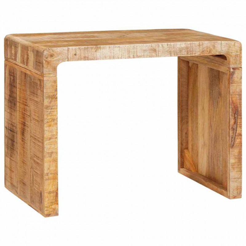 Stolik końcowy Brązowy 60 x 35 x 46 cm Drewno z mango