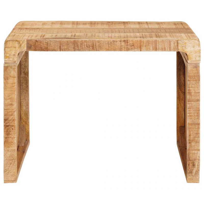 Stolik końcowy Brązowy 60 x 35 x 46 cm Drewno z mango