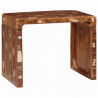 Stolik końcowy Brązowy 60 x 35 x 46 cm Lite Drewno Recyklingowe