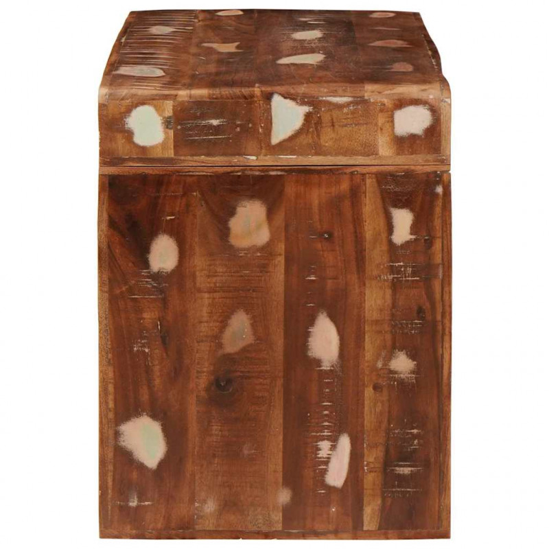 Stolik końcowy Brązowy 60 x 35 x 46 cm Lite Drewno Recyklingowe