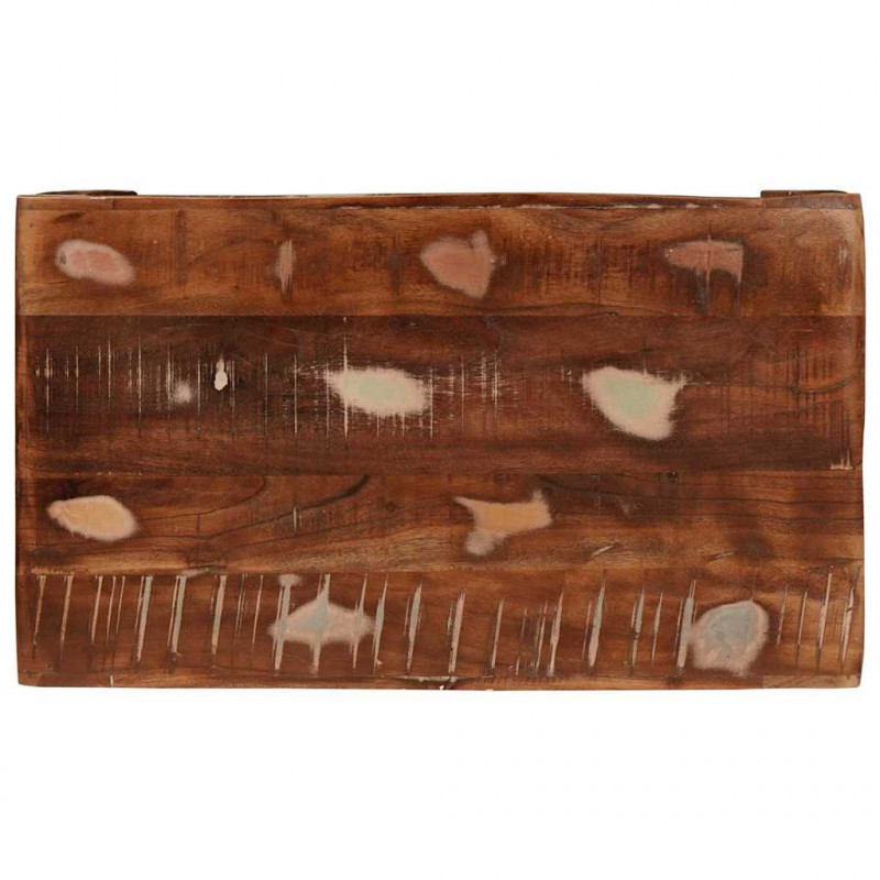 Stolik końcowy Brązowy 60 x 35 x 46 cm Lite Drewno Recyklingowe