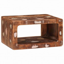 Stolik nocny Brązowy 45 x 30 x 24 cm Lite Drewno Recyklingowe