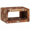 Stolik nocny Brązowy 45 x 30 x 24 cm Lite Drewno Recyklingowe