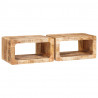 Stolik nocny 2 pcs Brązowy 45 x 30 x 24 cm Drewno z mango